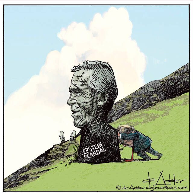 THis is an editorial cartoon by Michael de Adder . Michael de Adder was born in Moncton, New Brunswick. He studied art at Mount Allison University where he received a Bachelor of Fine Arts in drawing and painting. He began his career working for The Coast, a Halifax-based alternative weekly, drawing a popular comic strip called Walterworld which lampooned the then-current mayor of Halifax, Walter Fitzgerald. This led to freelance jobs at The Chronicle-Herald and The Hill Times in Ottawa, Ontario.

 

After freelancing for a few years, de Adder landed his first full time cartooning job at the Halifax Daily News. After the Daily News folded in 2008, he became the full-time freelance cartoonist at New Brunswick Publishing. He was let go for political views expressed through his work including a cartoon depicting U.S. President Donald Trump’s border policies. He now freelances for the Halifax Chronicle Herald, the Toronto Star, Ottawa Hill Times and Counterpoint in the USA. He has over a million readers per day and is considered the most read cartoonist in Canada.

 

Michael de Adder has won numerous awards for his work, including seven Atlantic Journalism Awards plus a Gold Innovation Award for news animation in 2008. He won the Association of Editorial Cartoonists' 2002 Golden Spike Award for best editorial cartoon spiked by an editor and the Association of Canadian Cartoonists 2014 Townsend Award. The National Cartoonists Society for the Reuben Award has shortlisted him in the Editorial Cartooning category. He is a past president of the Association of Canadian Editorial Cartoonists and spent 10 years on the board of the Cartoonists Rights Network.