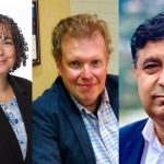 From left, Carson Sanderson, Brian Travis and Arun Sharma