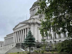 Washington state Capitol on July 25, 2025. (Photo by Jerry Cornfield/Washington State Standard)