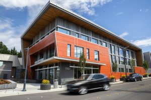 Outside of the Lynnwood Police Department on Tuesday, Aug. 19, 2025 in Lynnwood, Washington. (Olivia Vanni / The Herald)