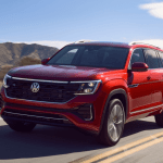 2025 VW Atlas with Aurora Red Metallic Enamel Photo Provided by Volkswagen Newsroom.