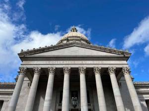The Washington state Capitol. (Photo by Bill Lucia/Washington State Standard)
