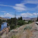 Looking north from Carlton, Highway 153 follows the Methow River through the lower valley before intersecting with Highway 20 near Twisp. (Sue Misao)