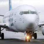 An Alaska Airlines Boeing 737 in 2022 at Paine Field Airport in Everett. (Ryan Berry / The Herald)