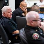 South County Fire Chief Bob Eastman sits at a meeting on Tuesday, Sept. 2, 2025, in Everett, Washington. (Olivia Vanni / The Herald)