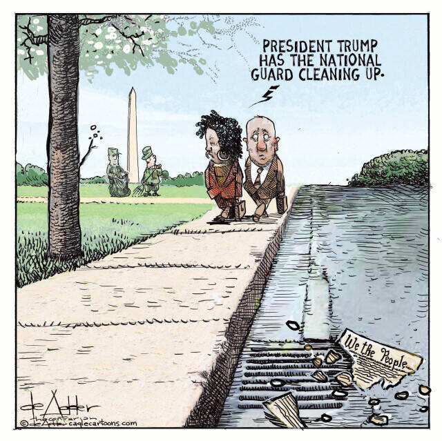 THis is an editorial cartoon by Michael de Adder . Michael de Adder was born in Moncton, New Brunswick. He studied art at Mount Allison University where he received a Bachelor of Fine Arts in drawing and painting. He began his career working for The Coast, a Halifax-based alternative weekly, drawing a popular comic strip called Walterworld which lampooned the then-current mayor of Halifax, Walter Fitzgerald. This led to freelance jobs at The Chronicle-Herald and The Hill Times in Ottawa, Ontario.

 

After freelancing for a few years, de Adder landed his first full time cartooning job at the Halifax Daily News. After the Daily News folded in 2008, he became the full-time freelance cartoonist at New Brunswick Publishing. He was let go for political views expressed through his work including a cartoon depicting U.S. President Donald Trump’s border policies. He now freelances for the Halifax Chronicle Herald, the Toronto Star, Ottawa Hill Times and Counterpoint in the USA. He has over a million readers per day and is considered the most read cartoonist in Canada.

 

Michael de Adder has won numerous awards for his work, including seven Atlantic Journalism Awards plus a Gold Innovation Award for news animation in 2008. He won the Association of Editorial Cartoonists' 2002 Golden Spike Award for best editorial cartoon spiked by an editor and the Association of Canadian Cartoonists 2014 Townsend Award. The National Cartoonists Society for the Reuben Award has shortlisted him in the Editorial Cartooning category. He is a past president of the Association of Canadian Editorial Cartoonists and spent 10 years on the board of the Cartoonists Rights Network.