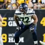 Former Archbishop Murphy star Abraham Lucas signed a contract this week to stay with the Seattle Seahawks. (Photo courtesy of Rod Mar / Seattle Seahawks)