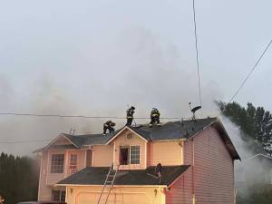 Firefighters responded to a residential fire on Sunday, Sep. 14, 2025, that resulted in one man dead and another injured in Everett. (South County Fire)