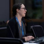 City of Lynnwood Finance Director Michelle Meyer speaks at a Lynnwood City Council meeting on on Monday, Sept. 15, 2025 in Lynnwood, Washington. (Olivia Vanni / The Herald)