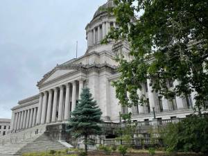 The Washington state Capitol on July 25, 2025. (Photo by Jerry Cornfield/Washington State Standard)