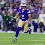 Washington Huskies quarterback Demond Williams Jr. runs with the ball against Colorado State on Saturday, Aug. 30 at Husky Stadium in Seattle. (Photo courtesy of Scott Eklund / Red Box Pictures / Washington Athletics)