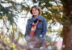 Cynthia Jones, with the Sno-Isle Sierra Club, at the Meadowdale Playfields on Friday, Jan. 24, 2025 in Lynnwood, Washington. (Olivia Vanni / The Herald)