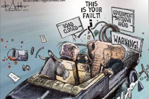 THis is an editorial cartoon by Michael de Adder . Michael de Adder was born in Moncton, New Brunswick. He studied art at Mount Allison University where he received a Bachelor of Fine Arts in drawing and painting. He began his career working for The Coast, a Halifax-based alternative weekly, drawing a popular comic strip called Walterworld which lampooned the then-current mayor of Halifax, Walter Fitzgerald. This led to freelance jobs at The Chronicle-Herald and The Hill Times in Ottawa, Ontario.

 

After freelancing for a few years, de Adder landed his first full time cartooning job at the Halifax Daily News. After the Daily News folded in 2008, he became the full-time freelance cartoonist at New Brunswick Publishing. He was let go for political views expressed through his work including a cartoon depicting U.S. President Donald Trump’s border policies. He now freelances for the Halifax Chronicle Herald, the Toronto Star, Ottawa Hill Times and Counterpoint in the USA. He has over a million readers per day and is considered the most read cartoonist in Canada.

 

Michael de Adder has won numerous awards for his work, including seven Atlantic Journalism Awards plus a Gold Innovation Award for news animation in 2008. He won the Association of Editorial Cartoonists' 2002 Golden Spike Award for best editorial cartoon spiked by an editor and the Association of Canadian Cartoonists 2014 Townsend Award. The National Cartoonists Society for the Reuben Award has shortlisted him in the Editorial Cartooning category. He is a past president of the Association of Canadian Editorial Cartoonists and spent 10 years on the board of the Cartoonists Rights Network.