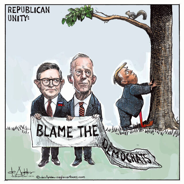 THis is an editorial cartoon by Michael de Adder . Michael de Adder was born in Moncton, New Brunswick. He studied art at Mount Allison University where he received a Bachelor of Fine Arts in drawing and painting. He began his career working for The Coast, a Halifax-based alternative weekly, drawing a popular comic strip called Walterworld which lampooned the then-current mayor of Halifax, Walter Fitzgerald. This led to freelance jobs at The Chronicle-Herald and The Hill Times in Ottawa, Ontario.

 

After freelancing for a few years, de Adder landed his first full time cartooning job at the Halifax Daily News. After the Daily News folded in 2008, he became the full-time freelance cartoonist at New Brunswick Publishing. He was let go for political views expressed through his work including a cartoon depicting U.S. President Donald Trump’s border policies. He now freelances for the Halifax Chronicle Herald, the Toronto Star, Ottawa Hill Times and Counterpoint in the USA. He has over a million readers per day and is considered the most read cartoonist in Canada.

 

Michael de Adder has won numerous awards for his work, including seven Atlantic Journalism Awards plus a Gold Innovation Award for news animation in 2008. He won the Association of Editorial Cartoonists' 2002 Golden Spike Award for best editorial cartoon spiked by an editor and the Association of Canadian Cartoonists 2014 Townsend Award. The National Cartoonists Society for the Reuben Award has shortlisted him in the Editorial Cartooning category. He is a past president of the Association of Canadian Editorial Cartoonists and spent 10 years on the board of the Cartoonists Rights Network.