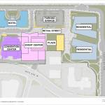 Lynnwood Public Facilities Districts master plan map for the Lynnwood Event Center. (Courtesy of Lynnwood Public Facilities District & Freiheit Architecture)