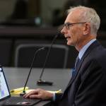 City of Lynnwood Development and Business Services Director Ben Wolters speaks about the development plan for the Lynnwood Event Center on Oct. 13, 2025 in Lynnwood, Washington. (Olivia Vanni / The Herald)