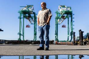 The Port of Everett’s new Director of Seaport Operations Tim Ryker on Oct. 14, 2025 in Everett, Washington. (Olivia Vanni / The Herald)