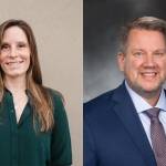 Kelli Johnson, left, and Sam Low