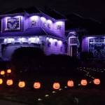 The Irwin familys home when the Halloween light show began in 2019 in Everett, Washington. (Irwin Family Lights)