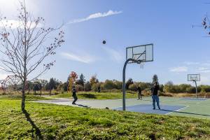 People enjoy Cavalero Hill Park that is now under the ownership and management of the City of Lake Stevens on Oct. 21, 2025 in Lake Stevens, Washington. (Olivia Vanni / The Herald)