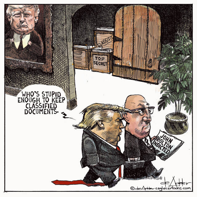 THis is an editorial cartoon by Michael de Adder . Michael de Adder was born in Moncton, New Brunswick. He studied art at Mount Allison University where he received a Bachelor of Fine Arts in drawing and painting. He began his career working for The Coast, a Halifax-based alternative weekly, drawing a popular comic strip called Walterworld which lampooned the then-current mayor of Halifax, Walter Fitzgerald. This led to freelance jobs at The Chronicle-Herald and The Hill Times in Ottawa, Ontario.

 

After freelancing for a few years, de Adder landed his first full time cartooning job at the Halifax Daily News. After the Daily News folded in 2008, he became the full-time freelance cartoonist at New Brunswick Publishing. He was let go for political views expressed through his work including a cartoon depicting U.S. President Donald Trump’s border policies. He now freelances for the Halifax Chronicle Herald, the Toronto Star, Ottawa Hill Times and Counterpoint in the USA. He has over a million readers per day and is considered the most read cartoonist in Canada.

 

Michael de Adder has won numerous awards for his work, including seven Atlantic Journalism Awards plus a Gold Innovation Award for news animation in 2008. He won the Association of Editorial Cartoonists' 2002 Golden Spike Award for best editorial cartoon spiked by an editor and the Association of Canadian Cartoonists 2014 Townsend Award. The National Cartoonists Society for the Reuben Award has shortlisted him in the Editorial Cartooning category. He is a past president of the Association of Canadian Editorial Cartoonists and spent 10 years on the board of the Cartoonists Rights Network.