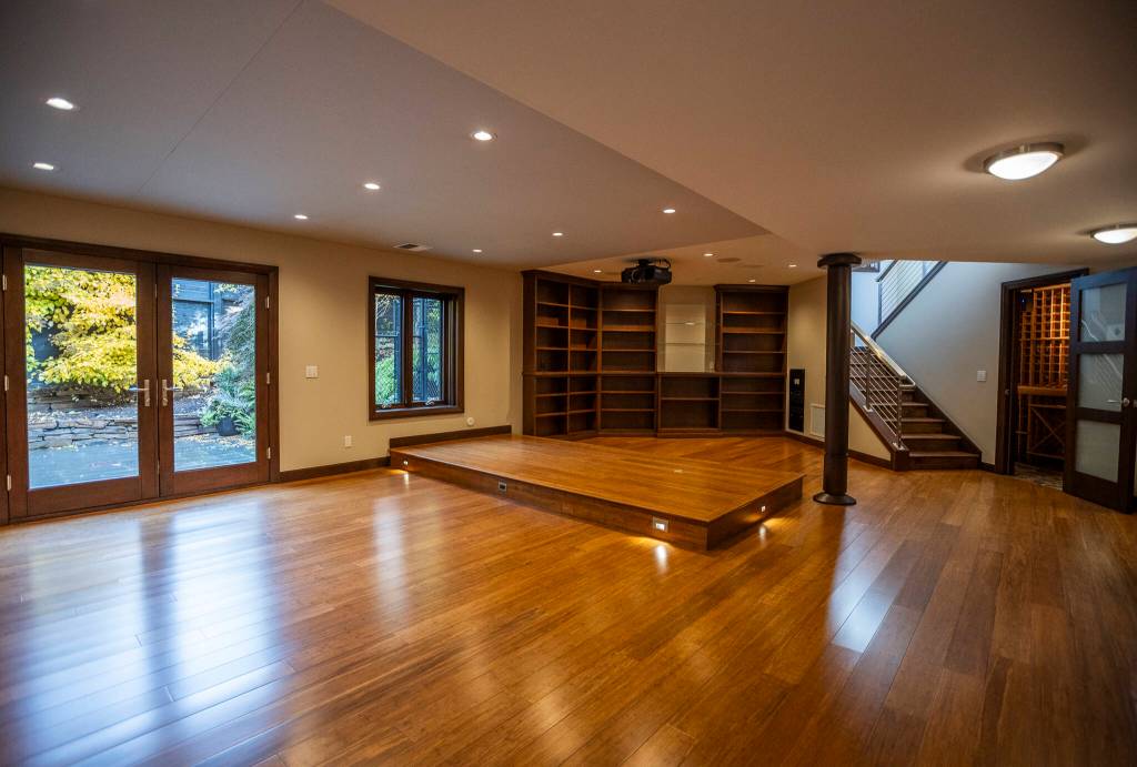 Inside the basement of the $6 million home on Oct. 23 in Mukilteo.