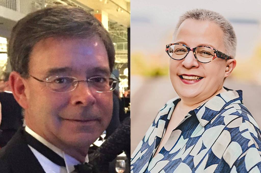 Bob Champion, left, and Ilona Van Duser