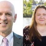 Steve Ewing, left, and Tosha Edwards