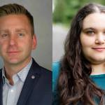 Nathan Packard, left, and Katherine McAllister