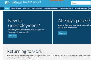 Screenshot from the state Employment Security Departments website at esd.wa.gov. (File photo)