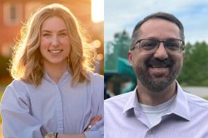 Shaina Langley, left, and Roman Rewolinski.