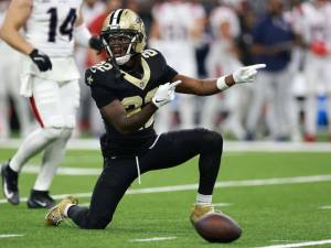 The Saints reportedly traded receiver Rashid Shaheed to the Seattle Seahawks on Tuesday. (Getting Images / The Athletic)