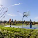 People enjoy Cavalero Hill Park that is now under the ownership and management of the City of Lake Stevens on Oct. 21 in Lake Stevens. Now the city is taking the next step in building out Cavalero Hill by requesting design proposals for evaluation. (Olivia Vanni / The Herald)