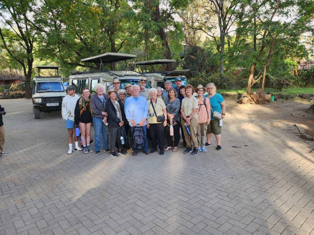 Penny and travelers during the 2024 African Safari trip. (Photo provided)