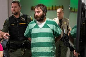 Robert Blessing is escorted into the courtroom at the Snohomish County Courthouse in handcuffs for his sentencing hearing for three counts of felony sex crimes on Dec. 2, 2025 in Everett, Washington. (Olivia Vanni / The Herald)