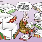 Congressional Gift Wrapping, Health Care Reform, RNC, opponent, Republican Party, empty boxes, Christmas