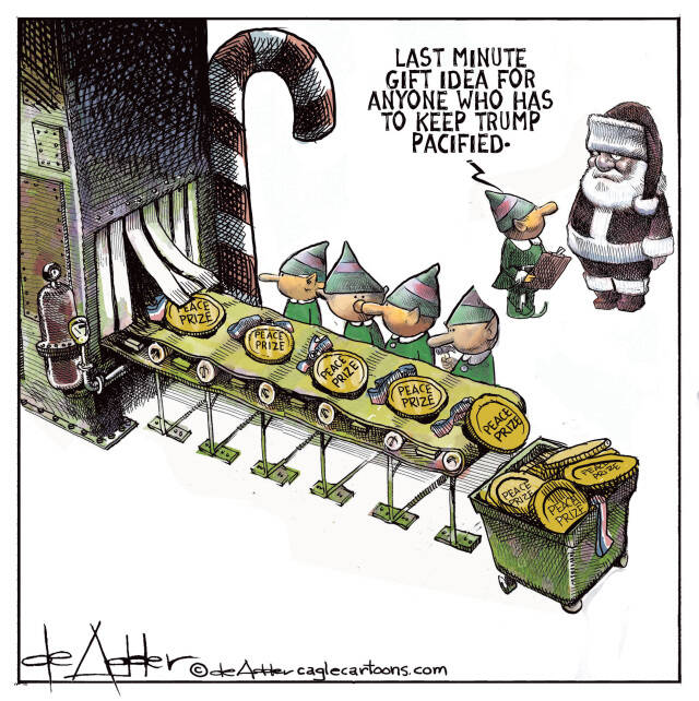 THis is an editorial cartoon by Michael de Adder . Michael de Adder was born in Moncton, New Brunswick. He studied art at Mount Allison University where he received a Bachelor of Fine Arts in drawing and painting. He began his career working for The Coast, a Halifax-based alternative weekly, drawing a popular comic strip called Walterworld which lampooned the then-current mayor of Halifax, Walter Fitzgerald. This led to freelance jobs at The Chronicle-Herald and The Hill Times in Ottawa, Ontario.

 

After freelancing for a few years, de Adder landed his first full time cartooning job at the Halifax Daily News. After the Daily News folded in 2008, he became the full-time freelance cartoonist at New Brunswick Publishing. He was let go for political views expressed through his work including a cartoon depicting U.S. President Donald Trump’s border policies. He now freelances for the Halifax Chronicle Herald, the Toronto Star, Ottawa Hill Times and Counterpoint in the USA. He has over a million readers per day and is considered the most read cartoonist in Canada.

 

Michael de Adder has won numerous awards for his work, including seven Atlantic Journalism Awards plus a Gold Innovation Award for news animation in 2008. He won the Association of Editorial Cartoonists' 2002 Golden Spike Award for best editorial cartoon spiked by an editor and the Association of Canadian Cartoonists 2014 Townsend Award. The National Cartoonists Society for the Reuben Award has shortlisted him in the Editorial Cartooning category. He is a past president of the Association of Canadian Editorial Cartoonists and spent 10 years on the board of the Cartoonists Rights Network.