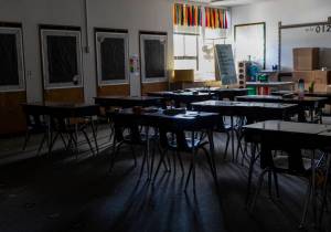 Inside one of the classrooms at Liberty Elementary on May 29 in Marysville. The Marysville School District closed schools, moved from a K-5 to a K-6 education model, cut staffing and limited non-essential spending to improve its financial situation. (Olivia Vanni / The Herald)