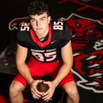 Jack Sievers, a senior defensive end and tight end at Archbishop Murphy High School, is The Heralds 2025 All-Area Defensive Player of the Year. (Olivia Vanni / The Herald)