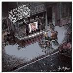 THis is an editorial cartoon by Michael de Adder . Michael de Adder was born in Moncton, New Brunswick. He studied art at Mount Allison University where he received a Bachelor of Fine Arts in drawing and painting. He began his career working for The Coast, a Halifax-based alternative weekly, drawing a popular comic strip called Walterworld which lampooned the then-current mayor of Halifax, Walter Fitzgerald. This led to freelance jobs at The Chronicle-Herald and The Hill Times in Ottawa, Ontario.

 

After freelancing for a few years, de Adder landed his first full time cartooning job at the Halifax Daily News. After the Daily News folded in 2008, he became the full-time freelance cartoonist at New Brunswick Publishing. He was let go for political views expressed through his work including a cartoon depicting U.S. President Donald Trump’s border policies. He now freelances for the Halifax Chronicle Herald, the Toronto Star, Ottawa Hill Times and Counterpoint in the USA. He has over a million readers per day and is considered the most read cartoonist in Canada.

 

Michael de Adder has won numerous awards for his work, including seven Atlantic Journalism Awards plus a Gold Innovation Award for news animation in 2008. He won the Association of Editorial Cartoonists' 2002 Golden Spike Award for best editorial cartoon spiked by an editor and the Association of Canadian Cartoonists 2014 Townsend Award. The National Cartoonists Society for the Reuben Award has shortlisted him in the Editorial Cartooning category. He is a past president of the Association of Canadian Editorial Cartoonists and spent 10 years on the board of the Cartoonists Rights Network.