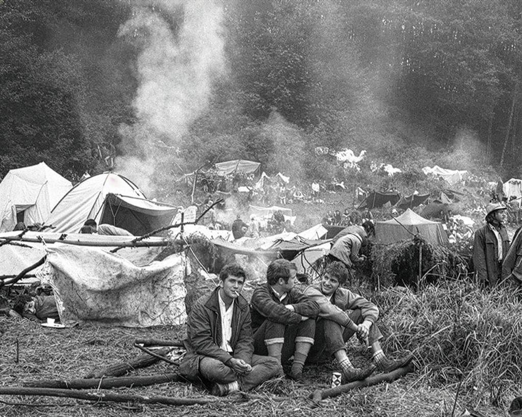 Photos by Tore Ofteness
Sky River Rock Festival attendees camp on Sept. 1, 1968 in Sultan, WA.