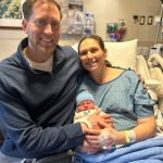 Katie Hawkins and Tim Hawkins, of Marysville, pose with their second child, Callahan Townes Hawkins, at Providence Swedish Edmonds. Callahan was born at 10:19 a.m. New Years Day at Providence Swedish Edmonds. (Provided photo)