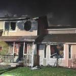 Marysville fire crews responded to a house that was engulfed in flames early in the morning on Thursday, Jan. 1, 2026, in Marysville, Washington. (Marysville Fire District)