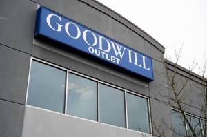 Community Transit is considering buying the Goodwill Outlet on Casino Road, shown here on Tuesday, Jan. 6, 2026 in Everett, Washington. (Will Geschke / The Herald)