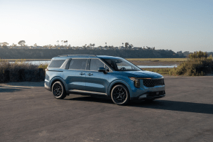 The 2026 Kia Carnival multi-purpose vehicle has minivan practicality and SUV-like design.