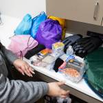 Inside one of the care bags offered by the Disaster Assistance Center on Wednesday, Jan. 14, 2026 in Sultan, Washington. (Olivia Vanni / The Herald)