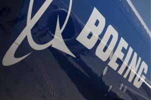 The livery on a Boeing plane. (Christopher Pike / Bloomberg)