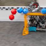 Lake Stevens robotics team 8931R (Arsenic) demonstrates a series of tasks they run their robot through on Thursday, Jan. 29, 2026 in Lake Stevens, Washington. (Olivia Vanni / The Herald)