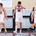 Snohomishs Jack Rotondo looks on during the game against Monroe on Wednesday, Jan. 28, 2026 in Snohomish, Washington. (Olivia Vanni / The Herald)
