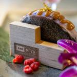 A chocochurro ice cream taco offered as a part of the taco omakase chef tasting at Bar Dojo on Wednesday, Jan. 28, 2026 in Edmonds, Washington. (Olivia Vanni / The Herald)